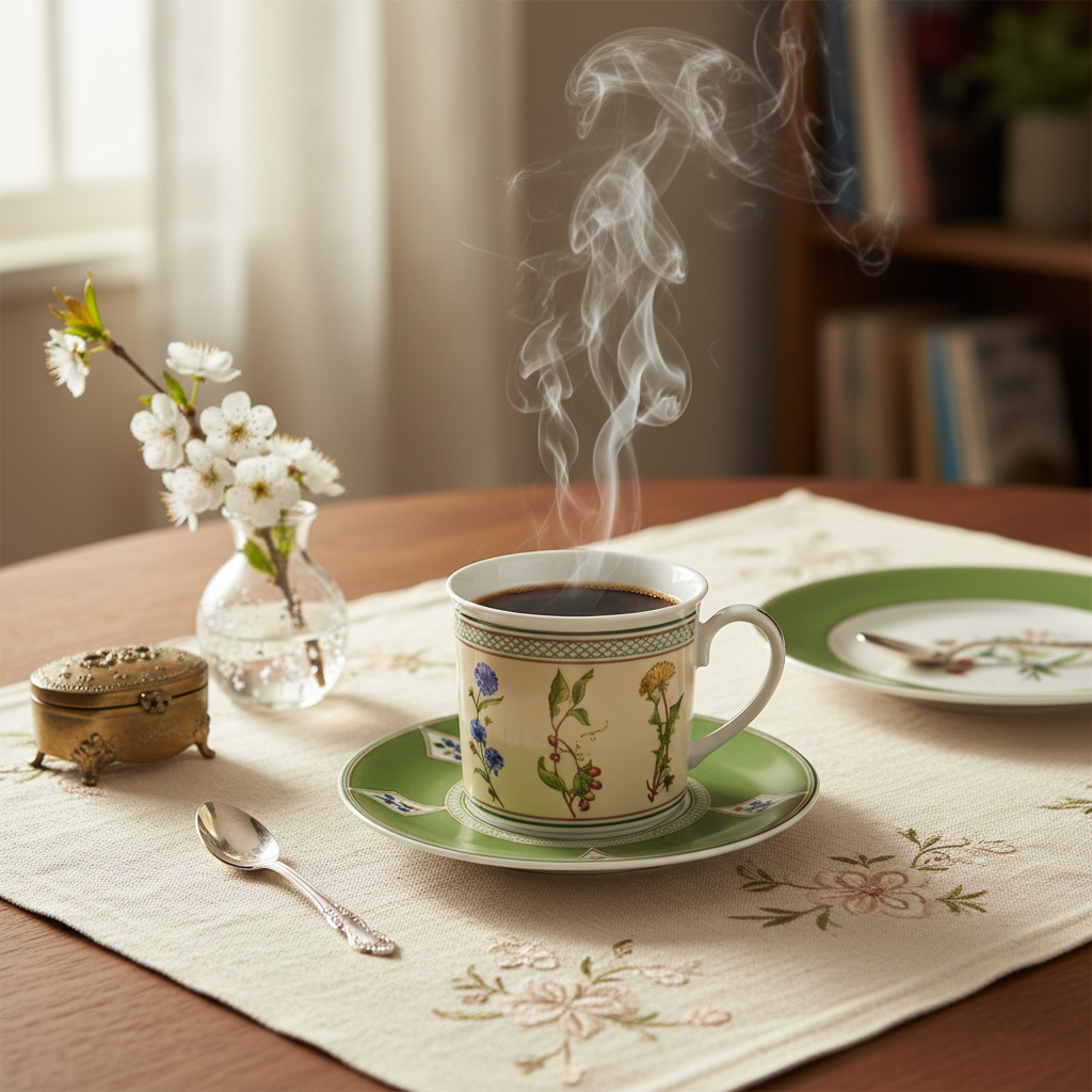 Villeroy & Boch Eden: Kaffeetasse / Tasse mit Unterteller
