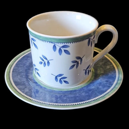 Villeroy & Boch Switch 3: Frühstückstasse / Cappuccinotasse / große Tasse mit Unterteller