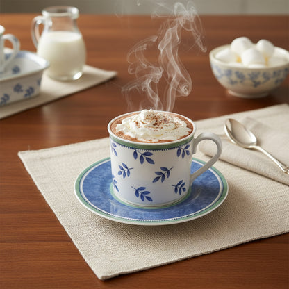 Villeroy & Boch Switch 3: Frühstückstasse / Cappuccinotasse / große Tasse mit Unterteller