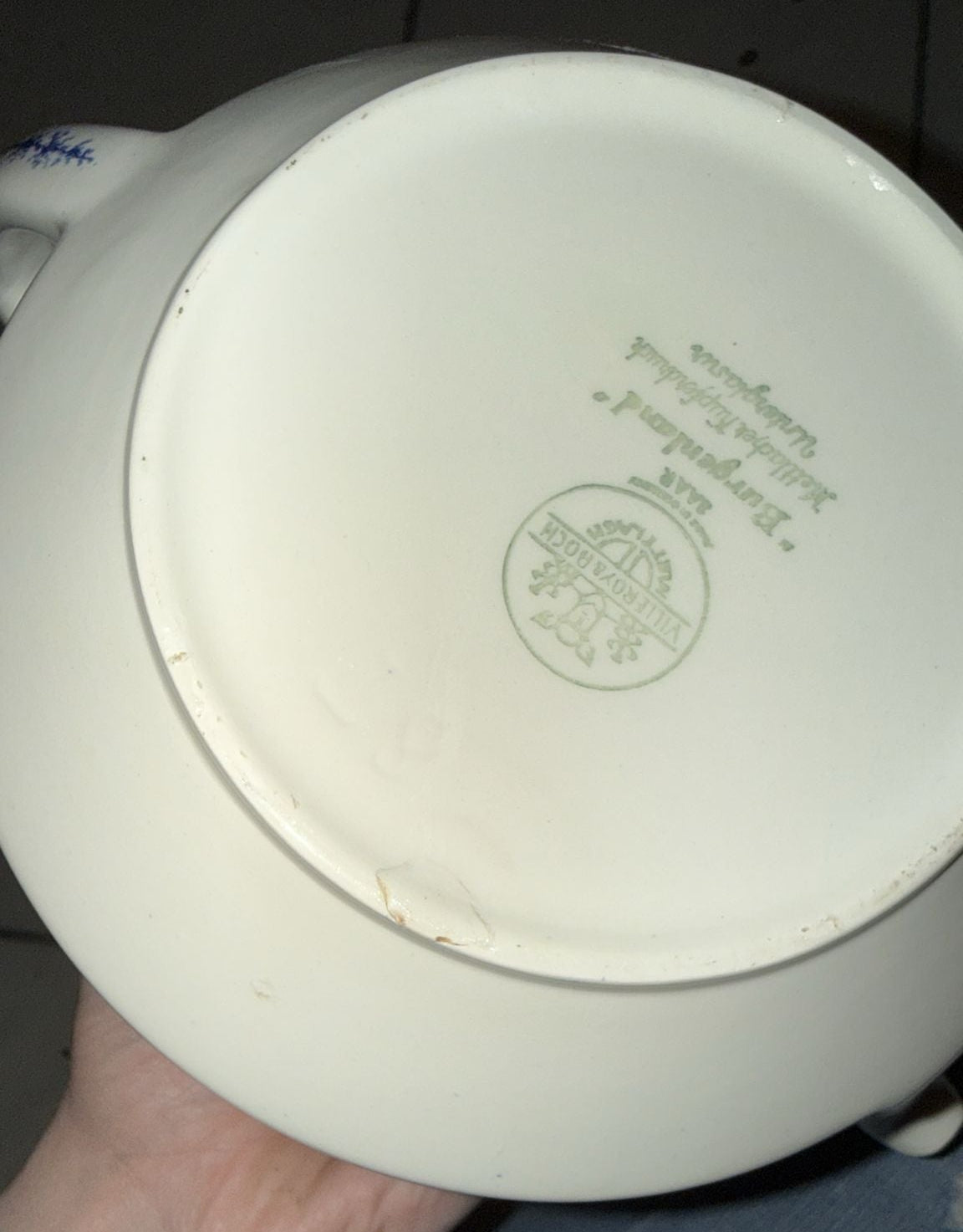 Villeroy & Boch Burgenland Blau: seltene Kanne mit Filter und Deckel (Salam)