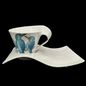 Villeroy & Boch New Wave: Jumbotasse / große Tasse Caffe mit Partyplate - Eisvogel (8817226744132)