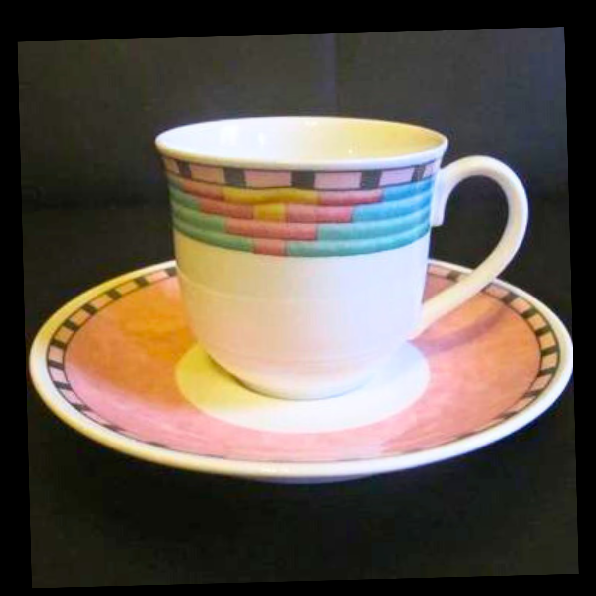 Villeroy & Boch Ethno: Kaffeetasse / Tasse mit Unterteller (7120845308041)