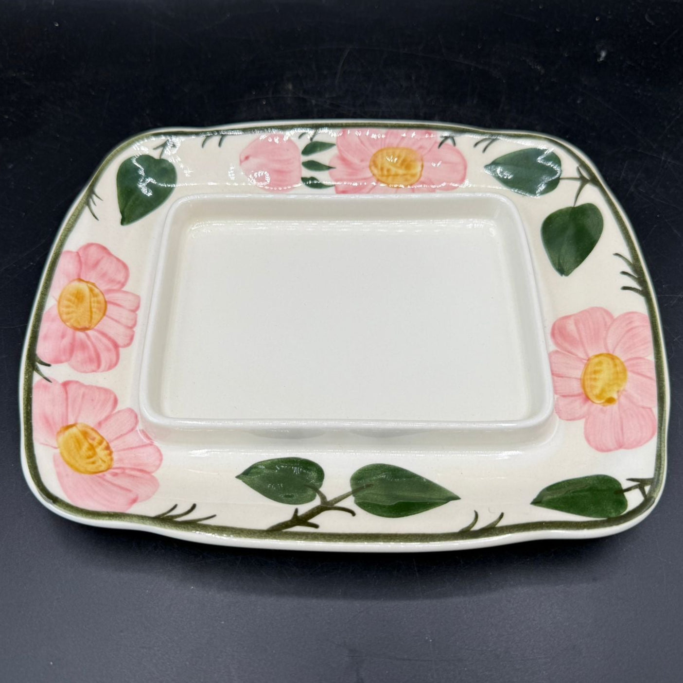Villeroy & Boch Wildrose: Butterdose, zweiteilig - neu (15236555407684)