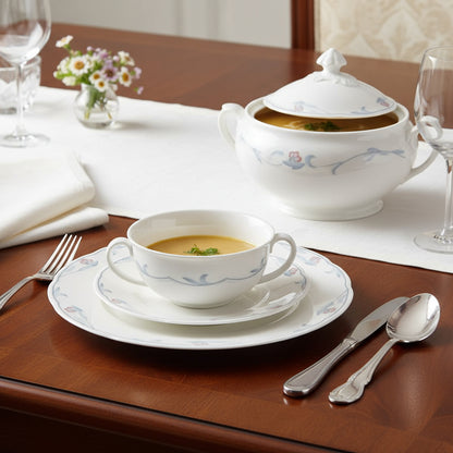 Villeroy & Boch Florina: Suppentasse mit Unterteller (8516815094084)
