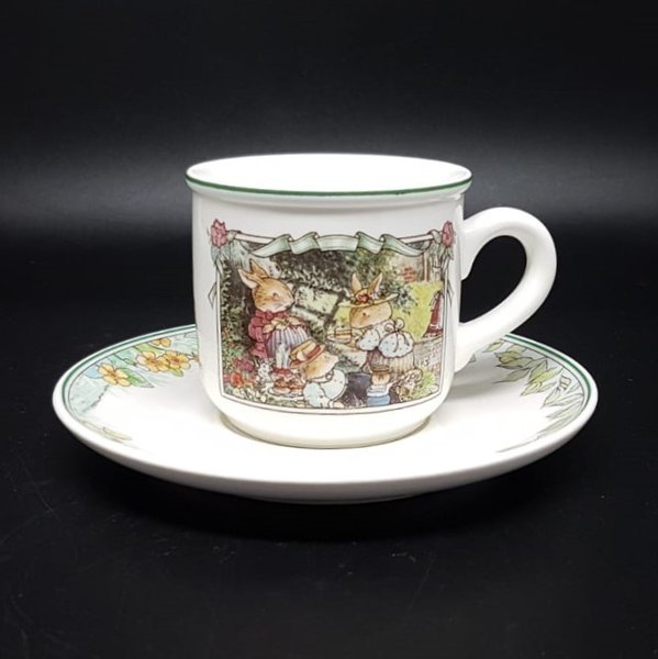 Villeroy & Boch Foxwood Tales: Kaffeetasse / Tasse mit Unterteller - neu