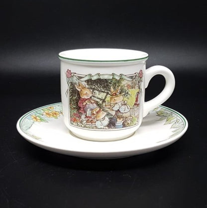 Villeroy & Boch Foxwood Tales: Kaffeetasse / Tasse mit Unterteller - neu