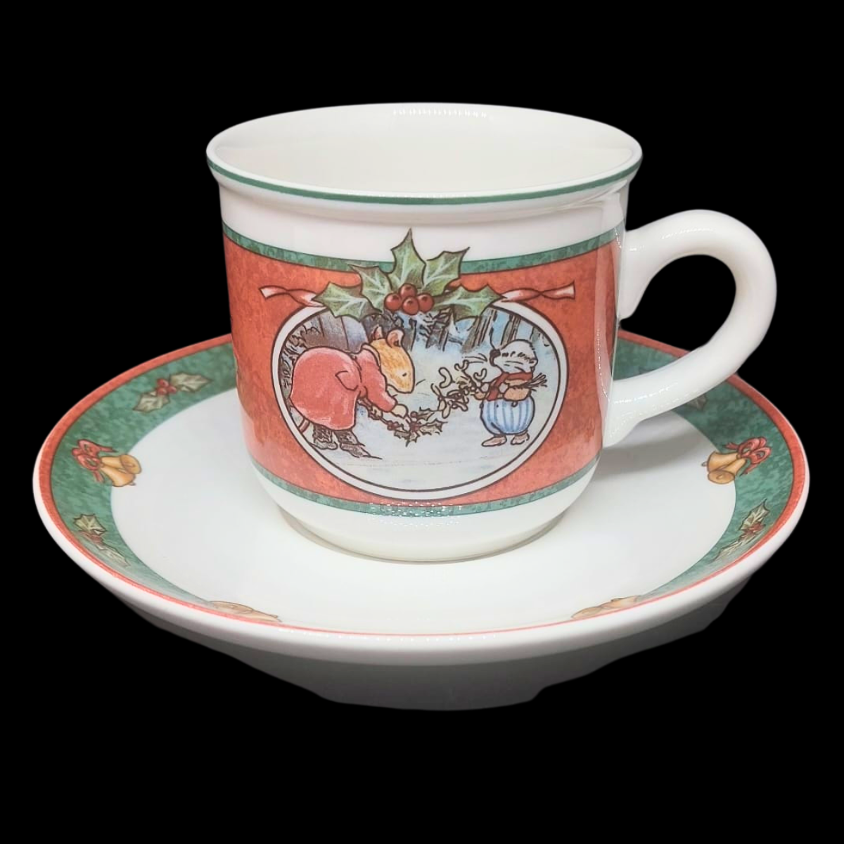 Villeroy & Boch Foxwood Tales Christmas: Kaffeetasse / Tasse mit Unterteller (8776490189124)