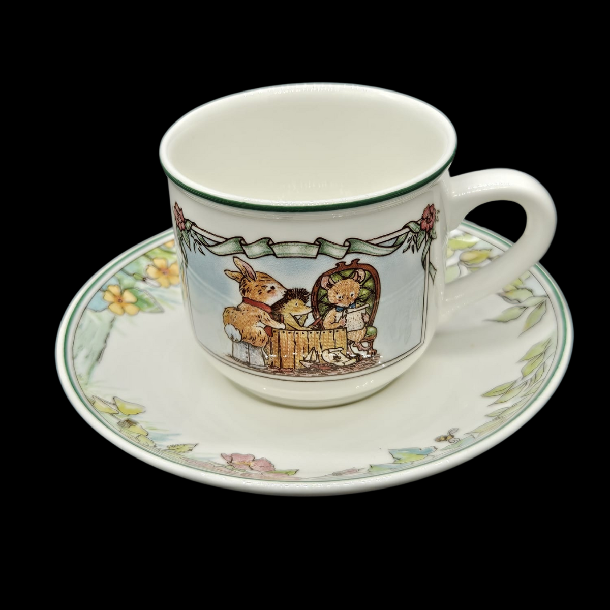 Villeroy & Boch Foxwood Tales Mokkatasse / kleine Tasse mit Unterteller - selten (7120704077961)