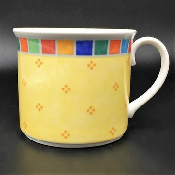 Villeroy & Boch Twist Alea Limone: Frühstückstasse / Kaffeebecher / Henkelbecher (7120953016457)