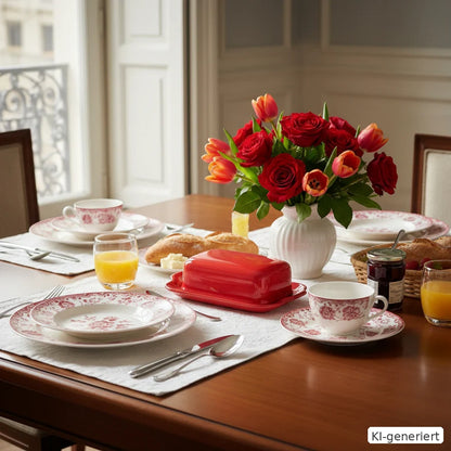 Villeroy & Boch Granada / Cordoba rot: Butterdose, zweiteilig