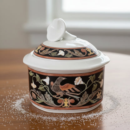 Villeroy & Boch Intarsia: Zuckerdose mit Deckel - neuwertig