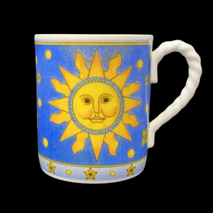 Villeroy & Boch Paloma Picasso Sun, Moon and Stars: Henkelbecher hellblau - selten (7120762830985)