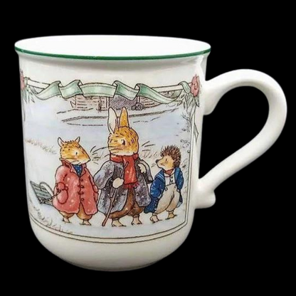 Villeroy & Boch Foxwood Tales: Henkelbecher / Kaffeebecher Winter - neuwertig (7120762044553)