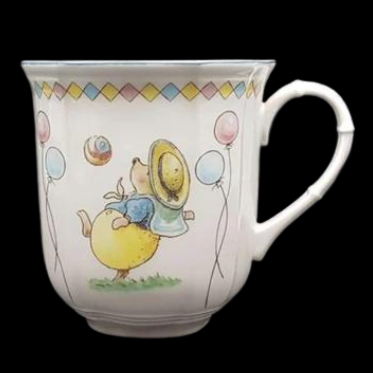 Villeroy & Boch Foxwood Tales: Henkelbecher / Kaffeebecher Luftballons - neu (7121047814281)