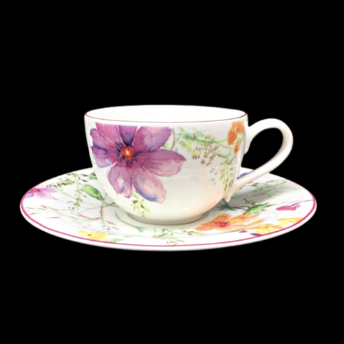 Villeroy & Boch Mariefleur: Kaffeetasse / Teetasse mit Unterteller Basic (8817838260548)