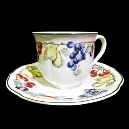 Villeroy & Boch Melina: Kaffeetasse / Tasse mit Unterteller (14799435694404)