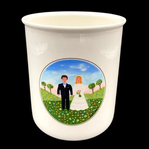 Villeroy & Boch Naif Wedding: Haushaltsdose / Vorratsdose Hochzeit 12 cm ohne Holzdeckel (8498208670020)