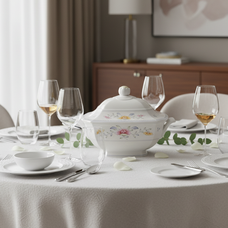 Villeroy & Boch Nanking: Suppenterrine / Ragoutterrine / Terrine mit Deckel