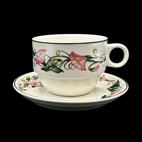 Villeroy & Boch Palermo: Jumbotasse / Frühstückstasse / Cappuccinotasse mit Unterteller (8647180616004)