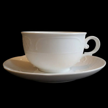Villeroy & Boch Redoute weiß: Villeroy & Boch Redoute weiß: Jumbotasse / Frühstückstasse - neu