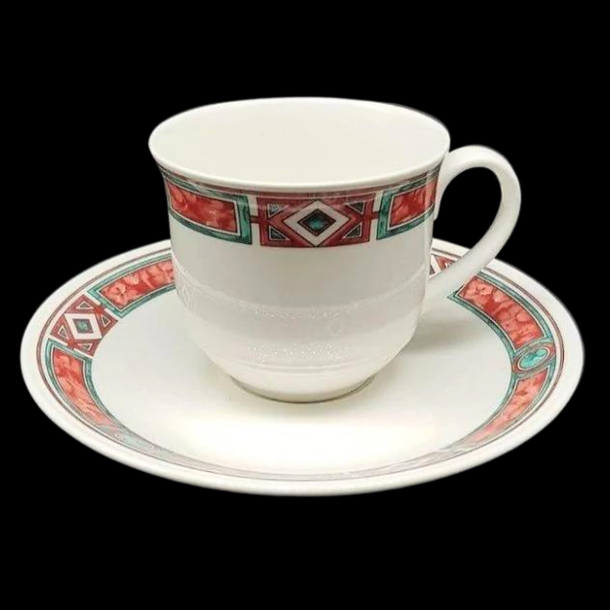 Villeroy & Boch Rialto: Kaffeetasse / Tasse mit Unterteller (7120945873033)