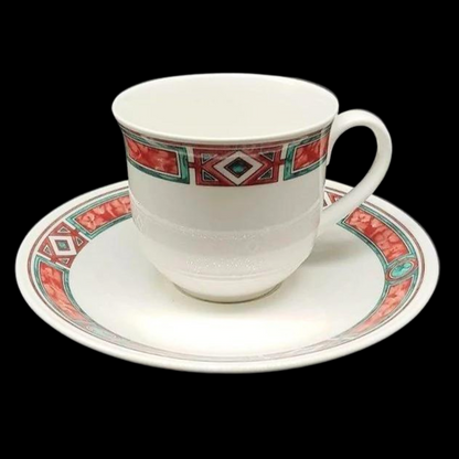 Villeroy & Boch Rialto: Kaffeetasse / Tasse mit Unterteller (7120945873033)