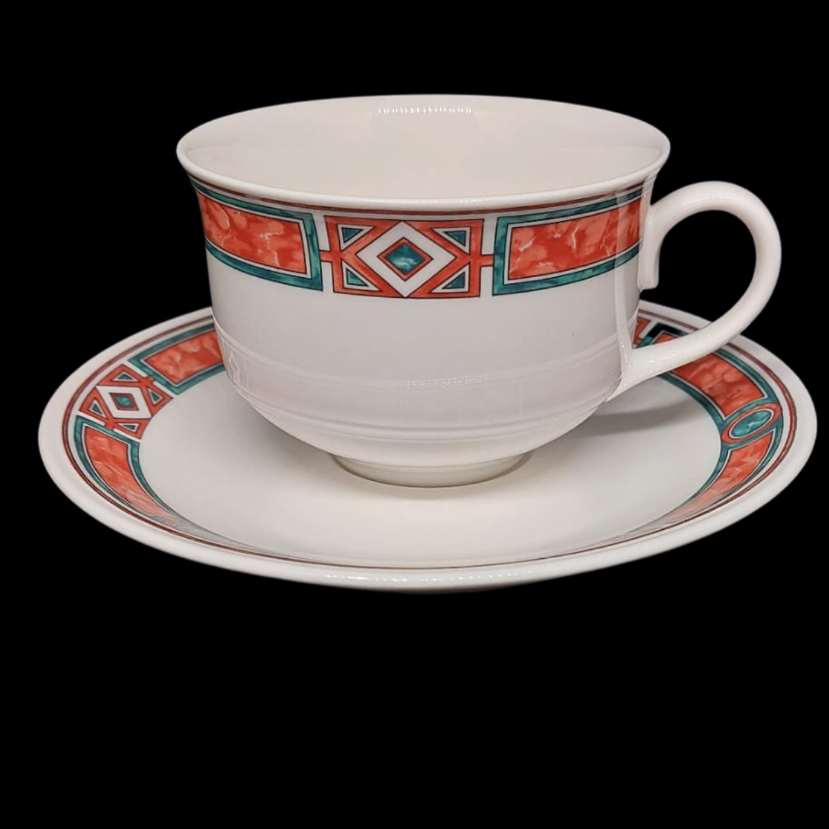 Villeroy & Boch Rialto: Teetasse / Tasse mit Unterteller (7120794943625)