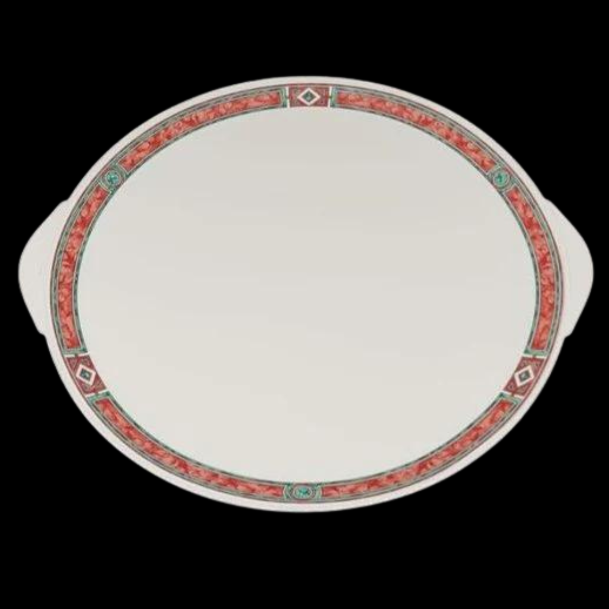 Villeroy & Boch Rialto: Tortenplatte / runde Platte mit Griffen (7120946135177)