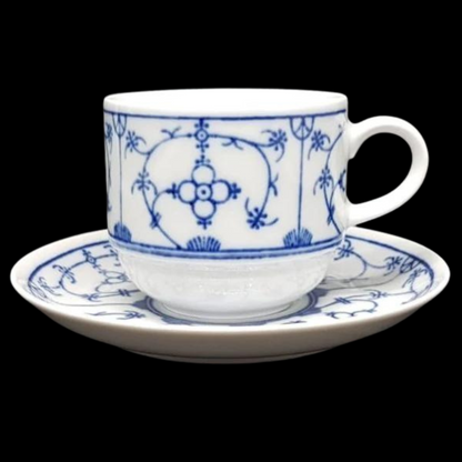 Winterling Strohblume Indisch Blau: Tasse mit Unterteller (7121037492361)