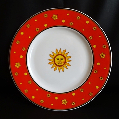 Villeroy & Boch Sun, Moon and Stars: Kuchenteller / Frühstücksteller (rot) - neu (8529455874372)