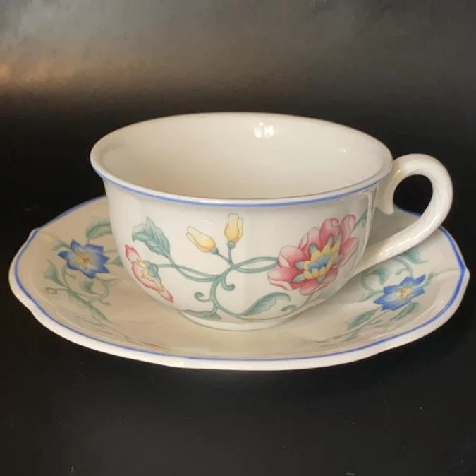 Villeroy & Boch Delia: Teetasse / Tasse mit Unterteller (7121096212617)