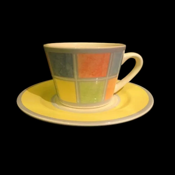 Villeroy & Boch Twist Alea Faience: Kaffeetasse / Tasse mit Unterteller