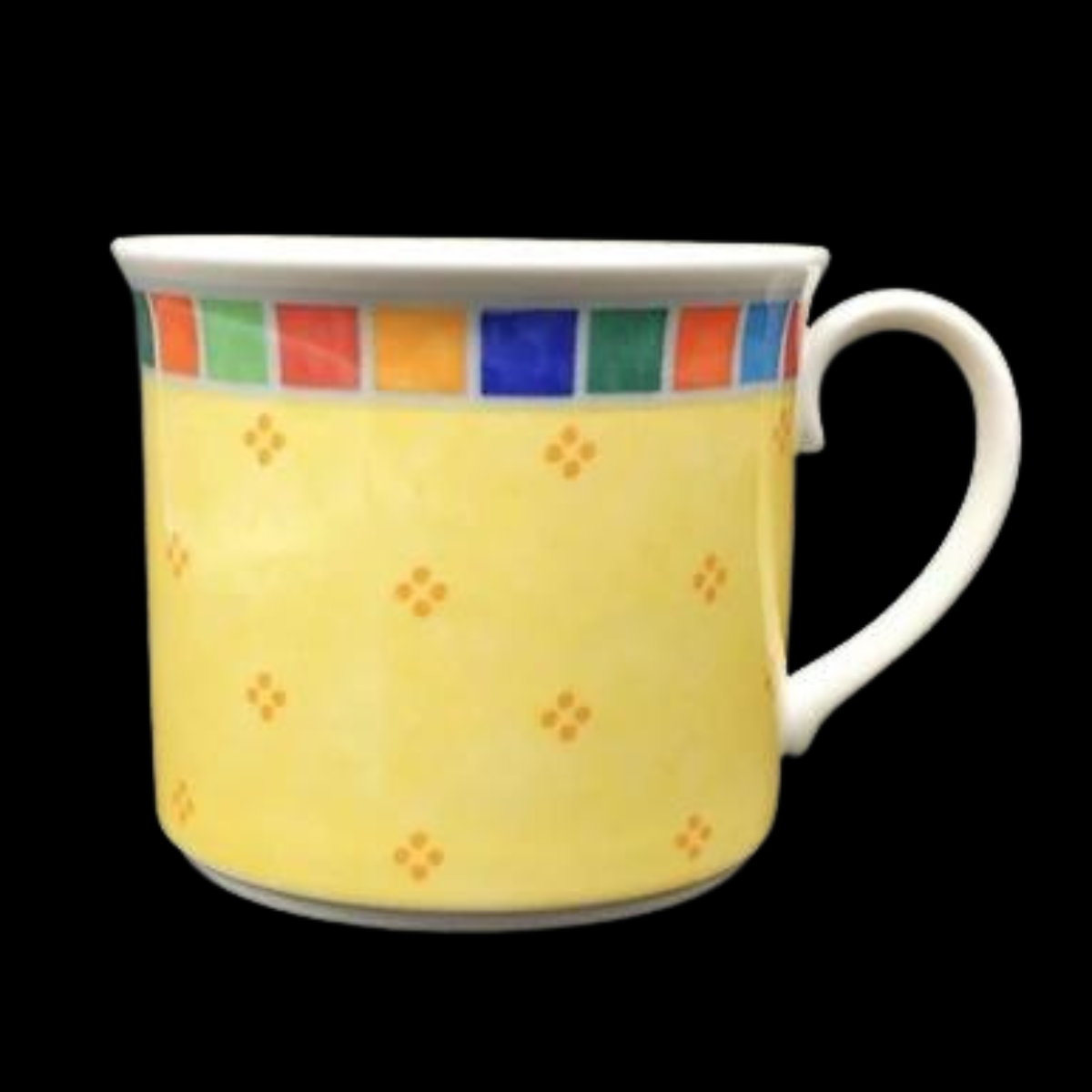 Villeroy & Boch Twist Alea Limone: Frühstückstasse / Kaffeebecher / Henkelbecher (7120953016457)