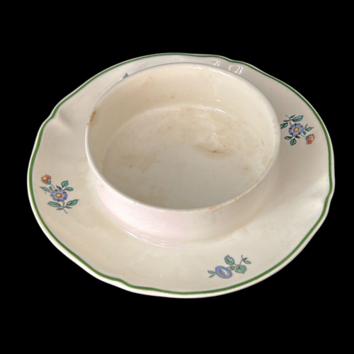 Villeroy & Boch Alt Strassburg: Butterdose, rund, zweiteilig - gebraucht (8647158235460)