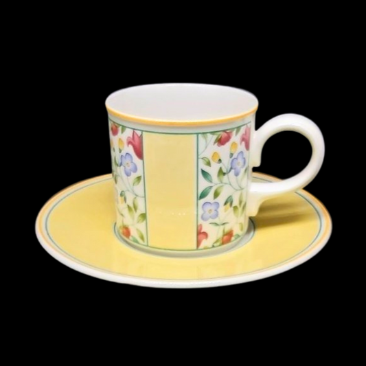 Villeroy & Boch Virginia: Mokkatasse / Espressotasse mit Unterteller (8888796512580)