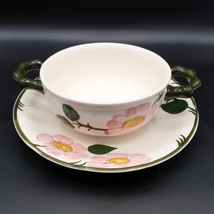 Villeroy & Boch Wildrose: Suppentasse mit Unterteller (7120810410121)