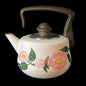 Villeroy & Boch Wildrose: Wasserkessel / Kessel mit Holzgriff - nur noch zur Deko (8500245430596)