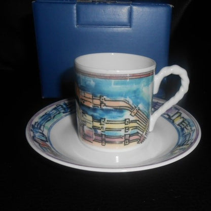 Villeroy & Boch World of cable (limitiert): Mokkatasse mit Unterteller a - neu OVP