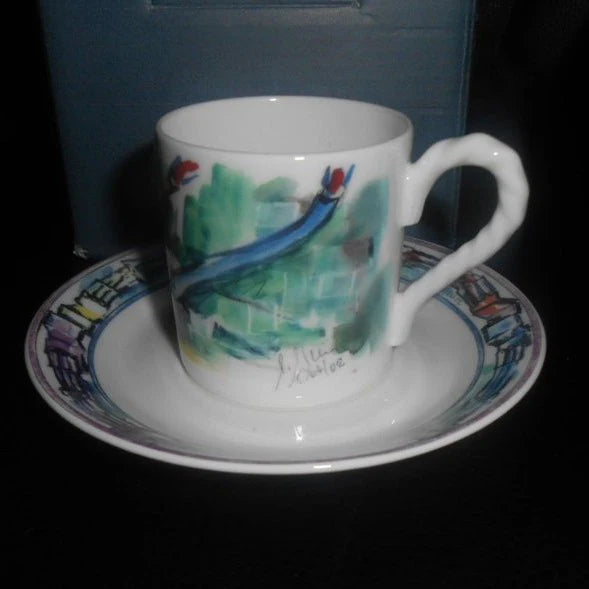 Villeroy & Boch World of cable (limitiert): Mokkatasse / Espressotasse mit Unterteller c - neu OVP
