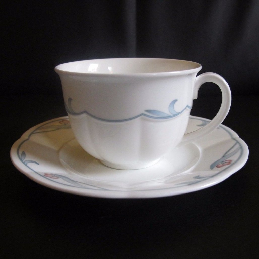 Villeroy & Boch Florina: Kaffeetasse / Tasse mit Unterteller Villeroy & Boch (7120872276105)