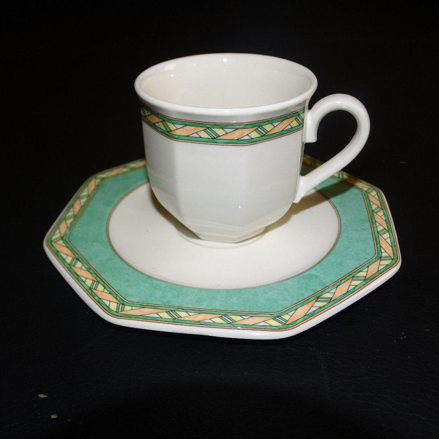 Villeroy & Boch Peppermint: Mokkatasse / kleine Tasse mit Unterteller Villeroy & Boch (7120870277257)