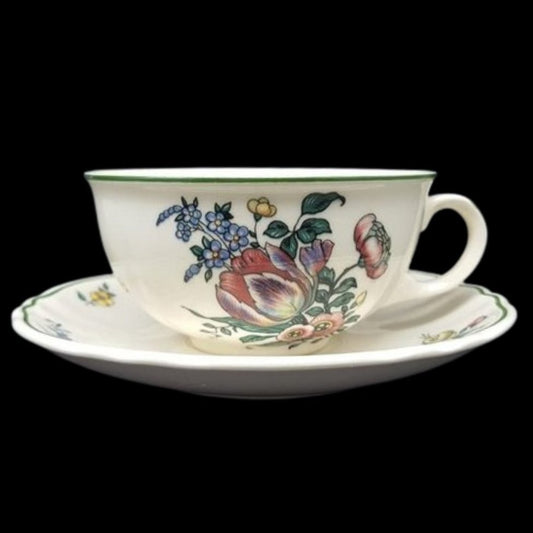 Villeroy & Boch Alt Strassburg: Teetasse / Tasse niedrig mit Unterteller Tulpe Villeroy & Boch (7120904126601)