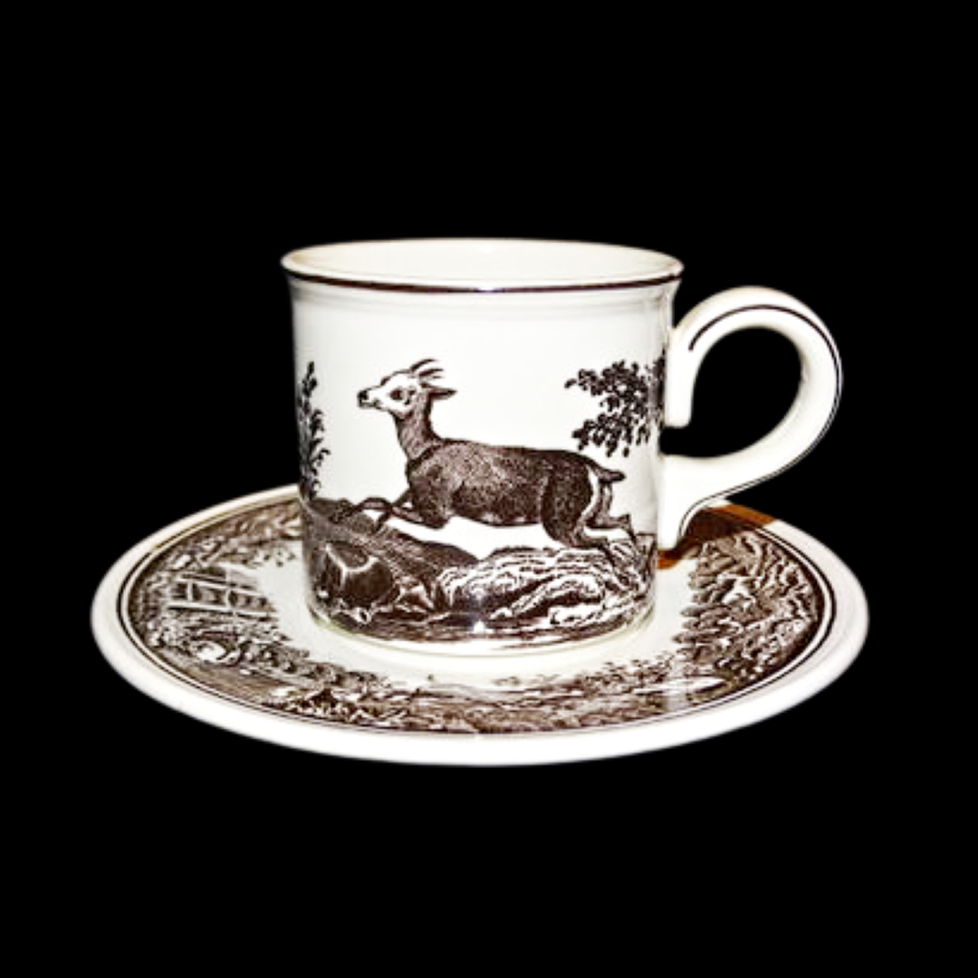 Villeroy & Boch Anjou: Mokkatasse / kleine Tasse mit Unterteller Porzellanladen.online (7120835313801)