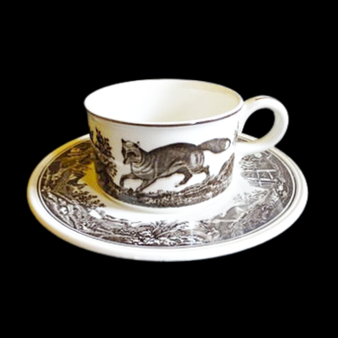 Villeroy & Boch Anjou: Teetasse / Tasse mit Unterteller Villeroy & Boch (7120778068105)