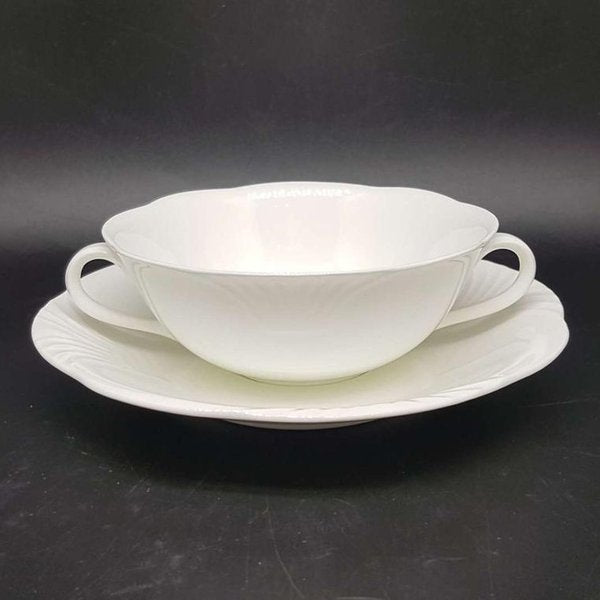 Villeroy & Boch Arco Weiss: Suppentasse mit Unterteller Villeroy & Boch (7121046339721)