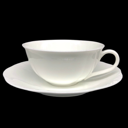 Villeroy & Boch Arco weiss: Teetasse / Tasse mit Unterteller Villeroy & Boch (7121006559369)