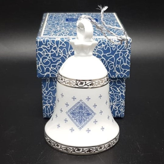 Villeroy & Boch Azurea Noel: Christbaumkugel / Weihnachtskugel / Weihnachtsglocke 3 - OVP Villeroy & Boch (7120939876489)