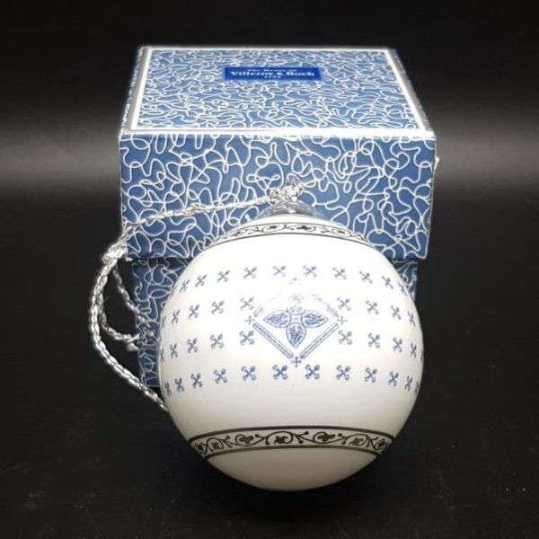 Villeroy & Boch Azurea Noel: Christbaumkugel / Weihnachtskugel 2 - mit OVP Villeroy & Boch (7120939712649)