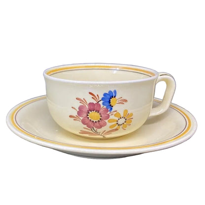 Villeroy & Boch Dresden Blumendekor Tirol?: Teetasse / Tasse mit Unterteller Villeroy & Boch (7121089003657)