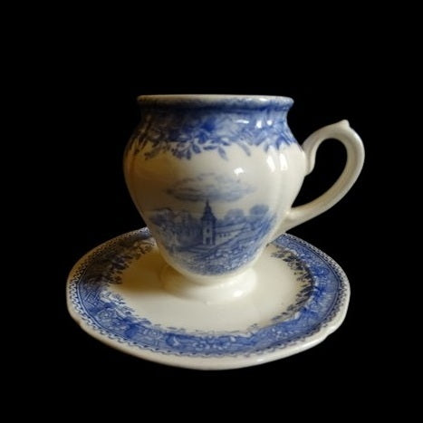 Villeroy & Boch Burgenland blau: Senftopf mit Unterteller Porzellanladen.online (7120804118665)